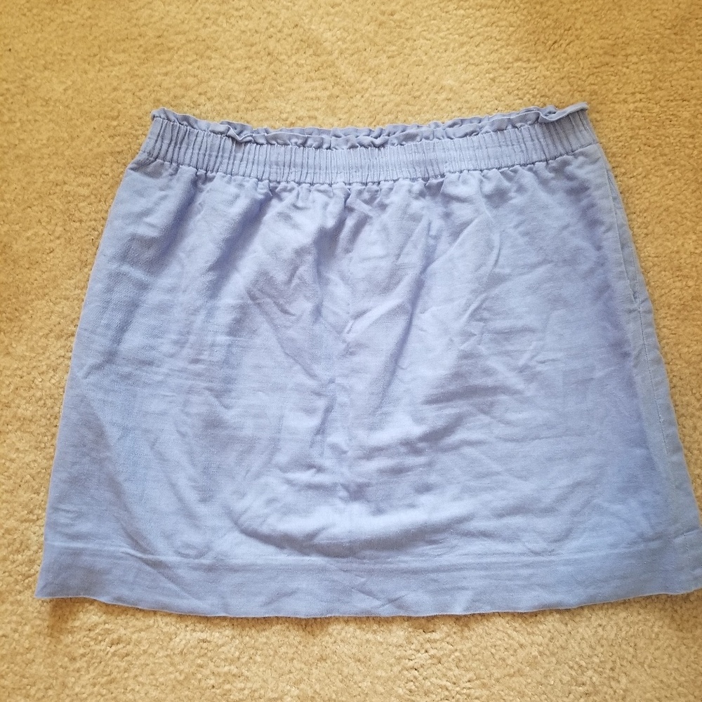 J. Crew Linen Sidewalk Skirt